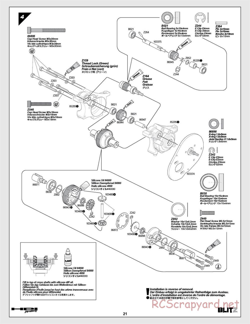 HPI - Blitz Art Series - Manual - Page 21