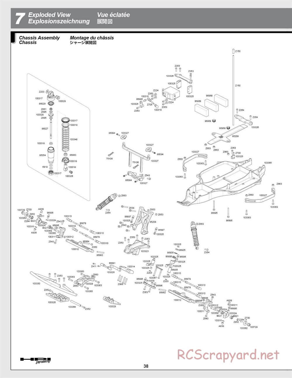 HPI - Blitz Art Series - Exploded View - Page 38