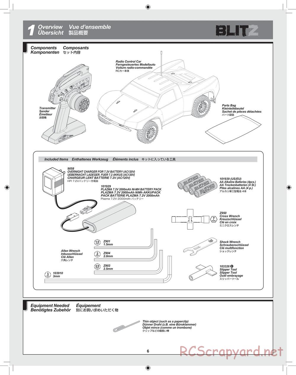 HPI - Blitz Waterproof - Manual - Page 6