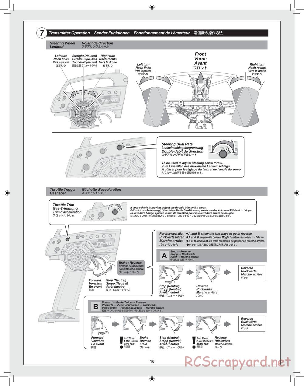 HPI - Blitz Waterproof - Manual - Page 16