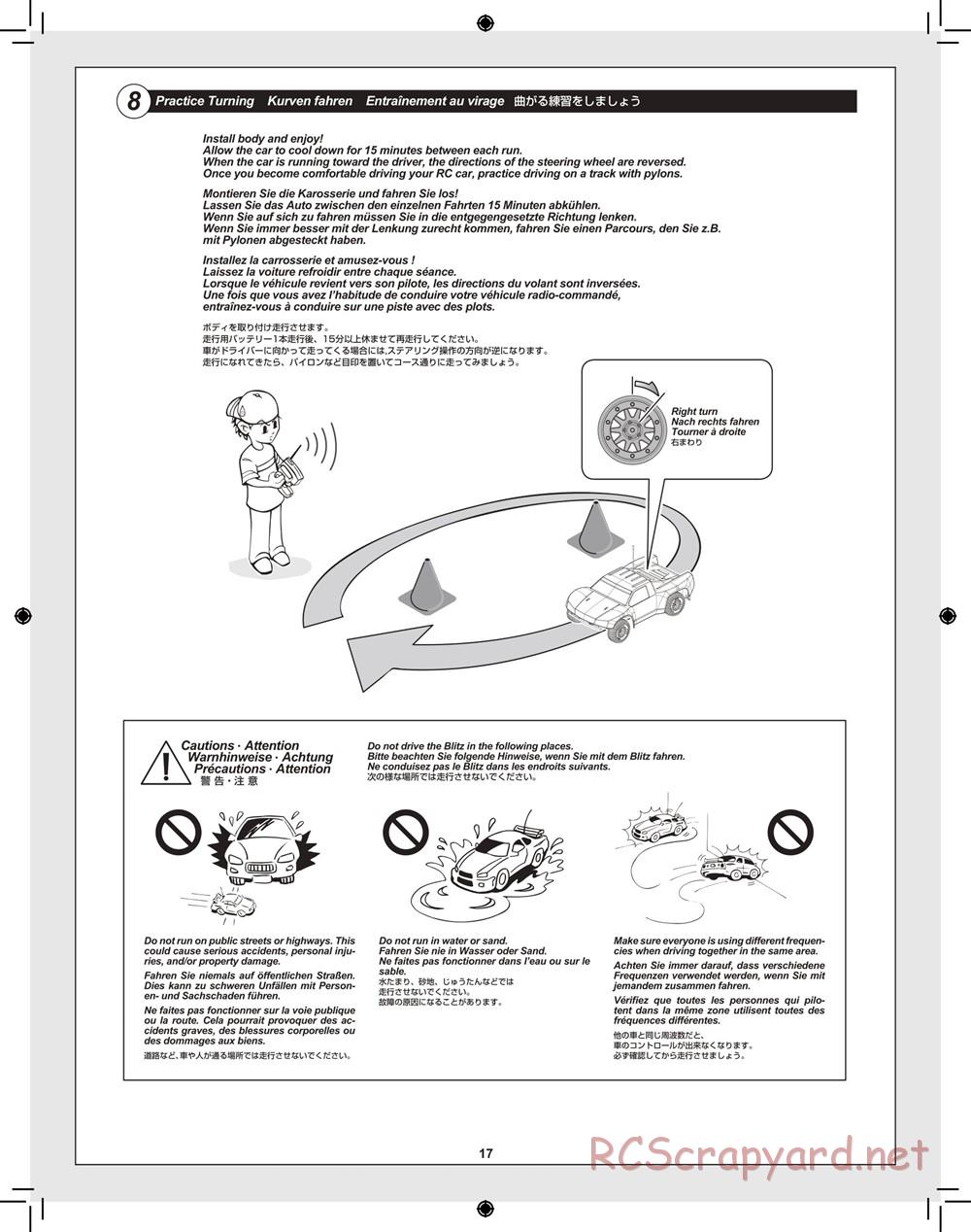 HPI - Blitz Waterproof - Manual - Page 17