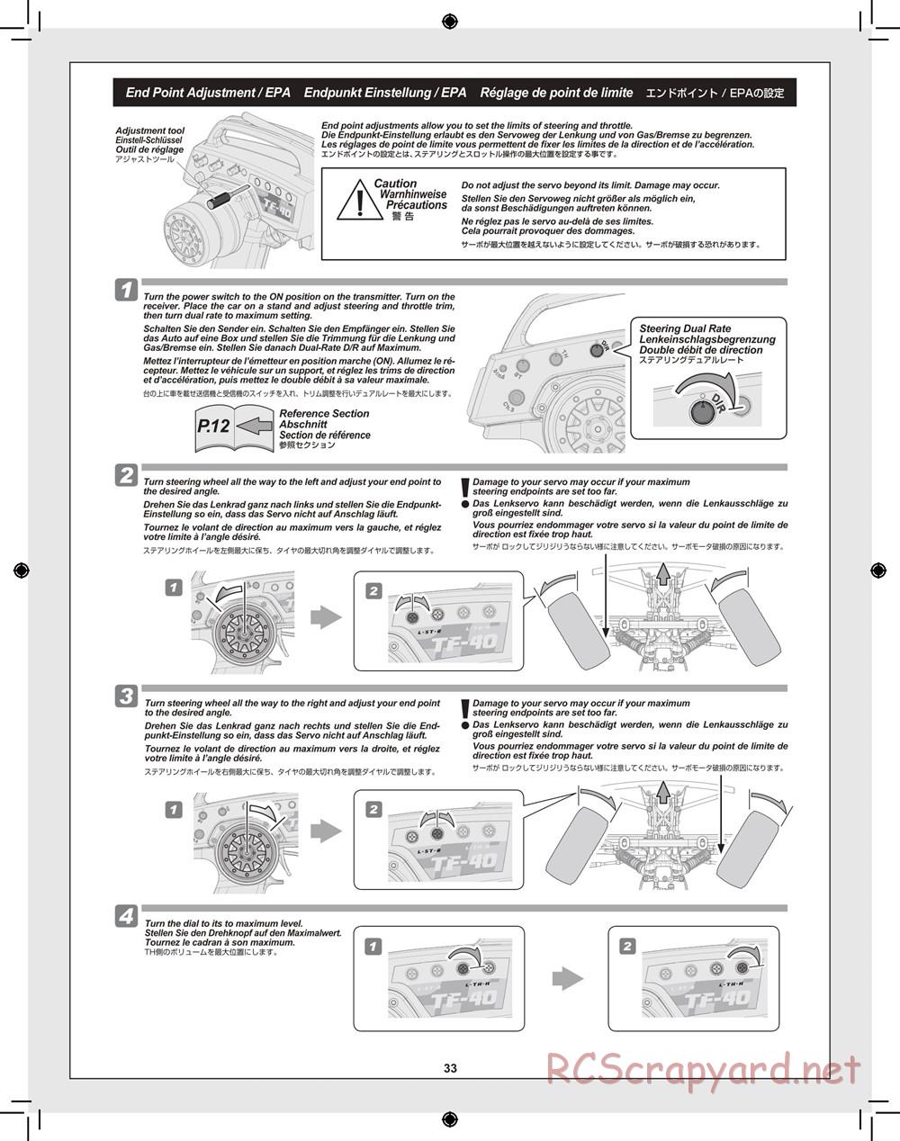 HPI - Blitz Waterproof - Manual - Page 33