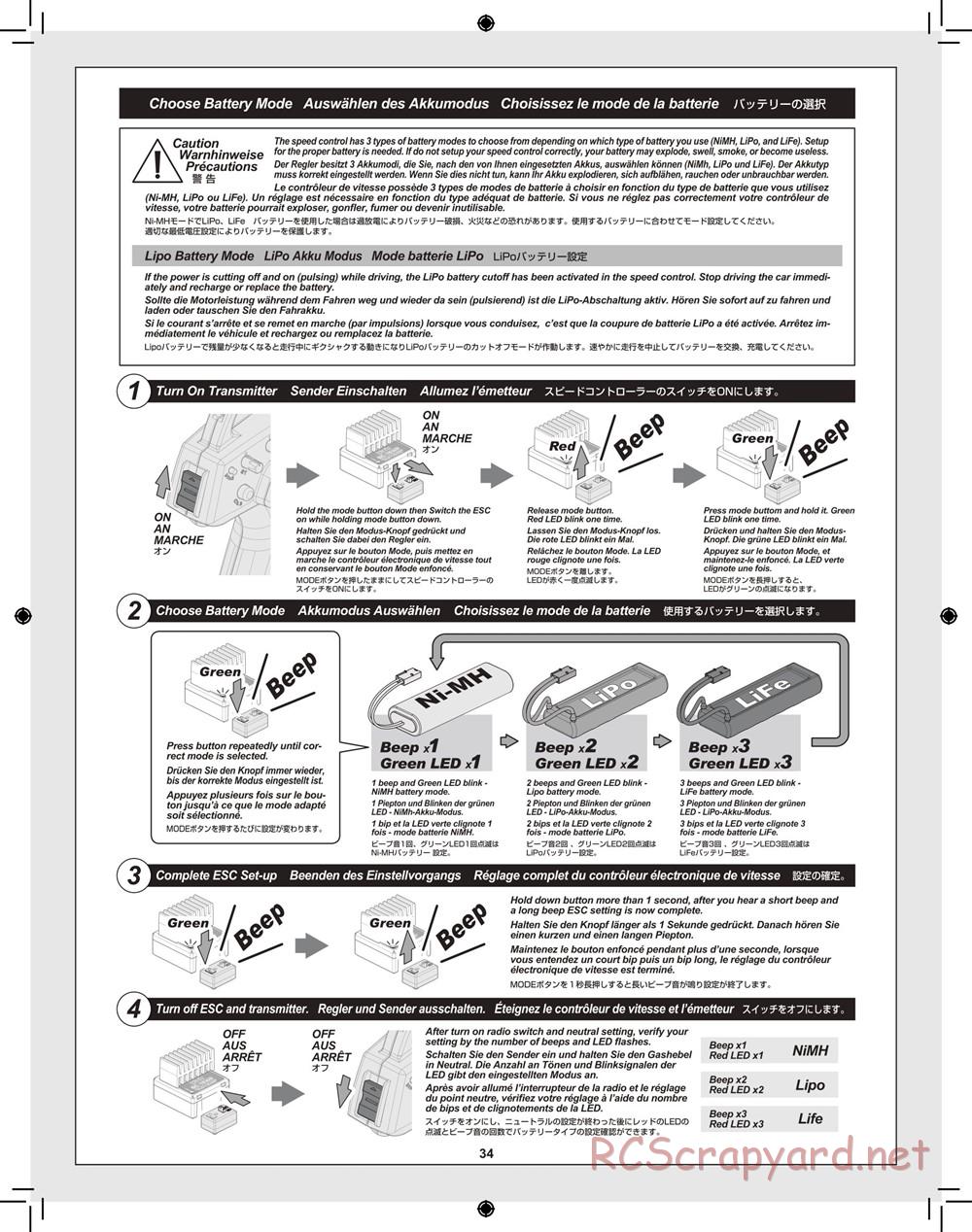 HPI - Blitz Waterproof - Manual - Page 34