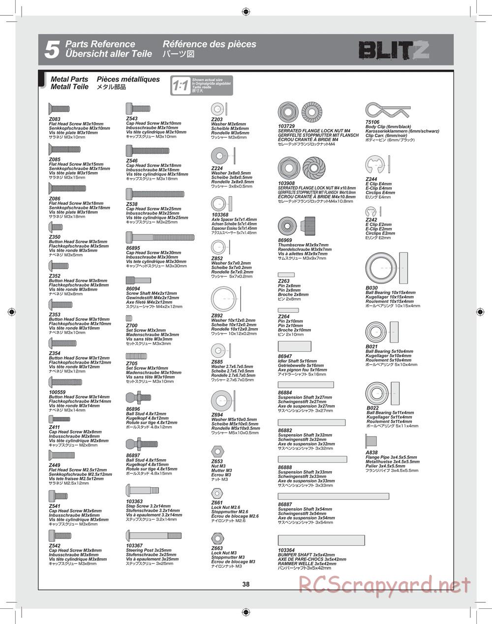 HPI - Blitz Waterproof - Manual - Page 38