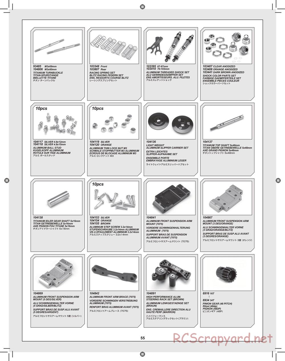 HPI - Blitz Waterproof - Exploded View - Page 55