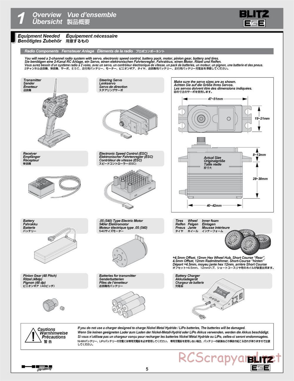 HPI - Blitz ESE - Manual - Page 5