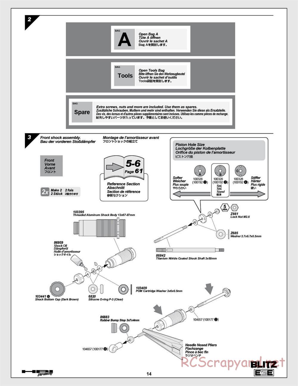 HPI - Blitz ESE - Manual - Page 14