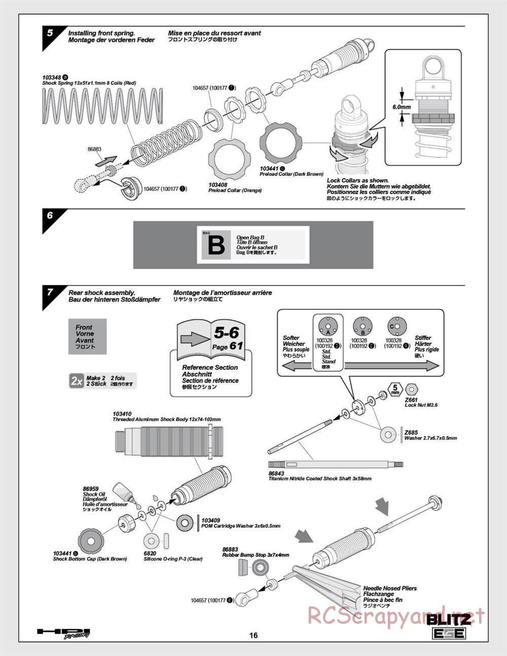 HPI - Blitz ESE - Manual - Page 16