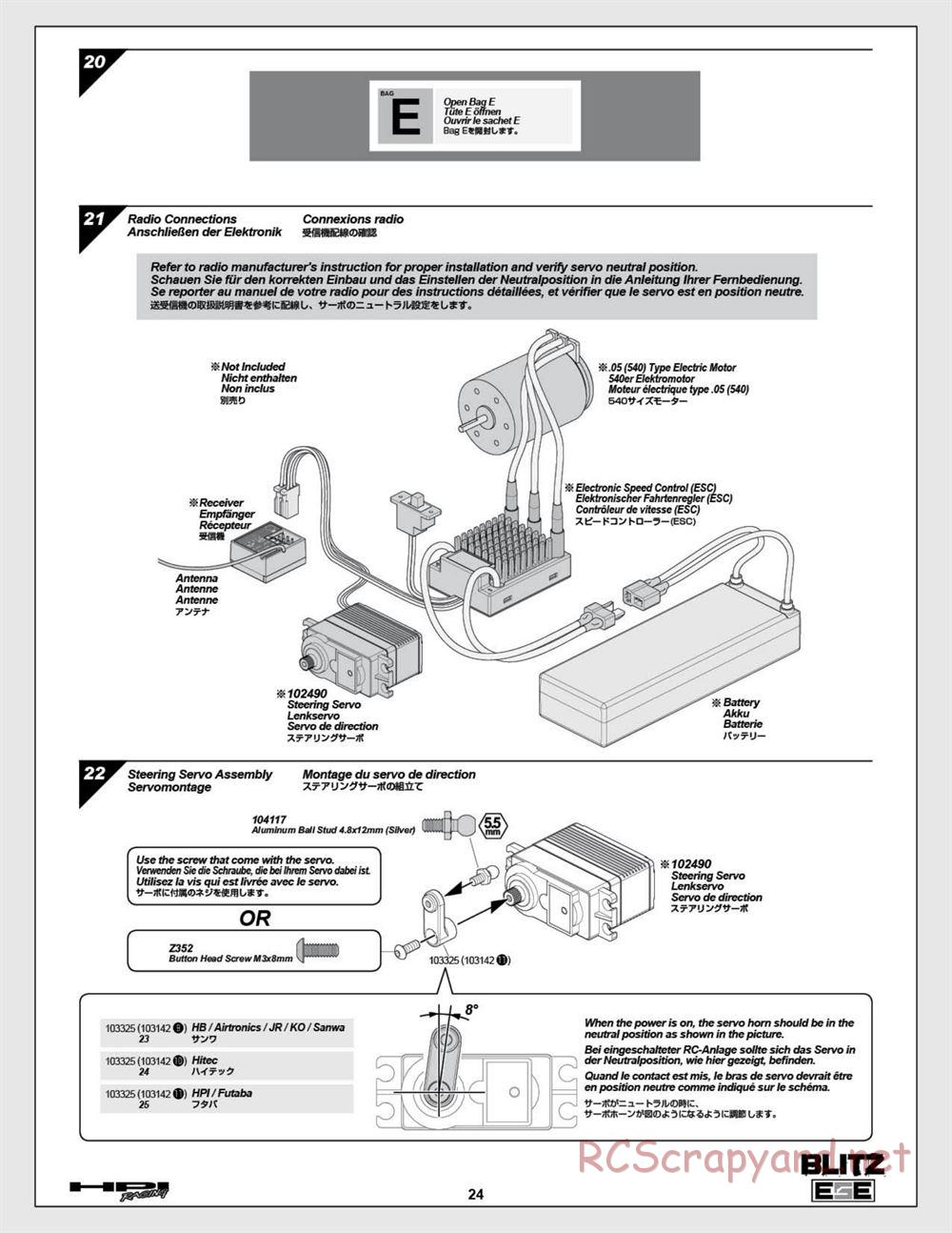 HPI - Blitz ESE - Manual - Page 24