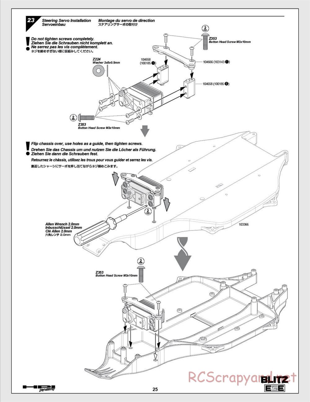 HPI - Blitz ESE - Manual - Page 25