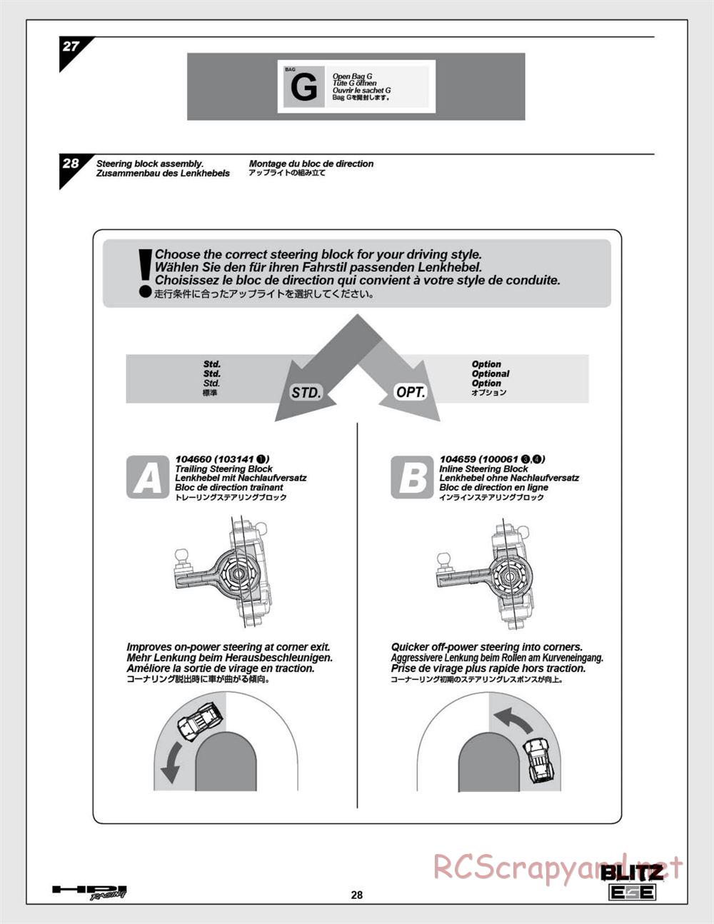 HPI - Blitz ESE - Manual - Page 28