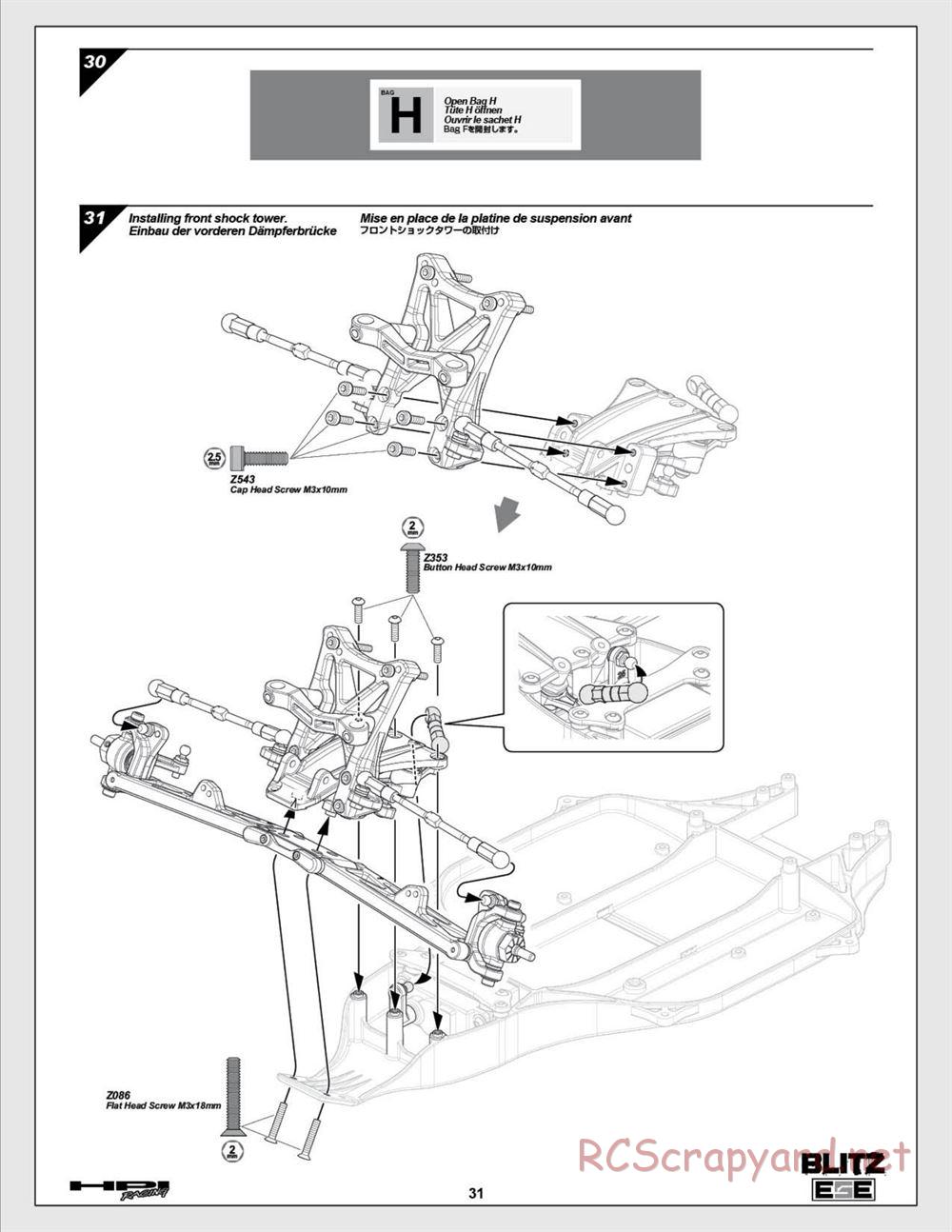 HPI - Blitz ESE - Manual - Page 31