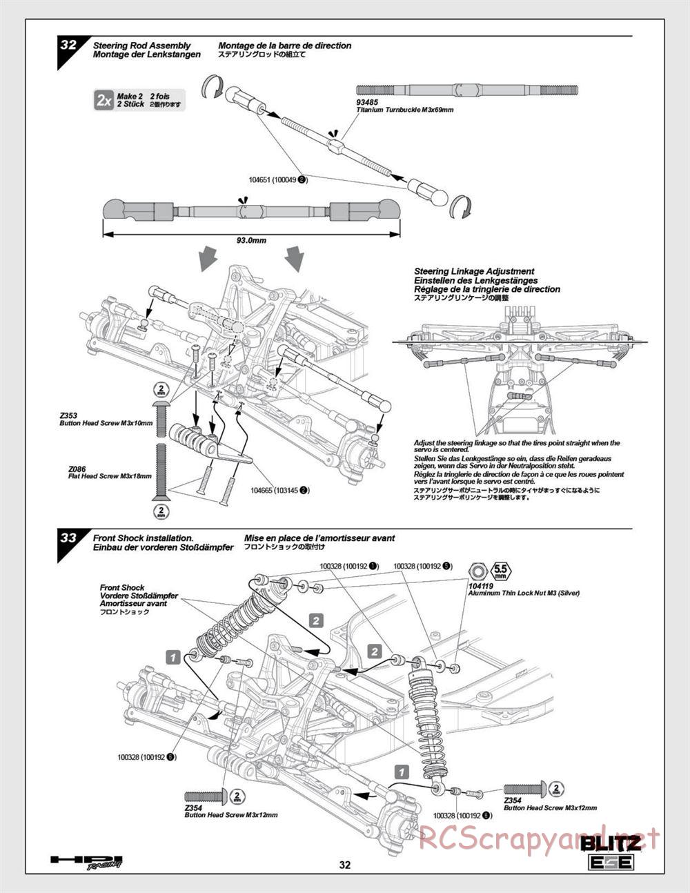 HPI - Blitz ESE - Manual - Page 32