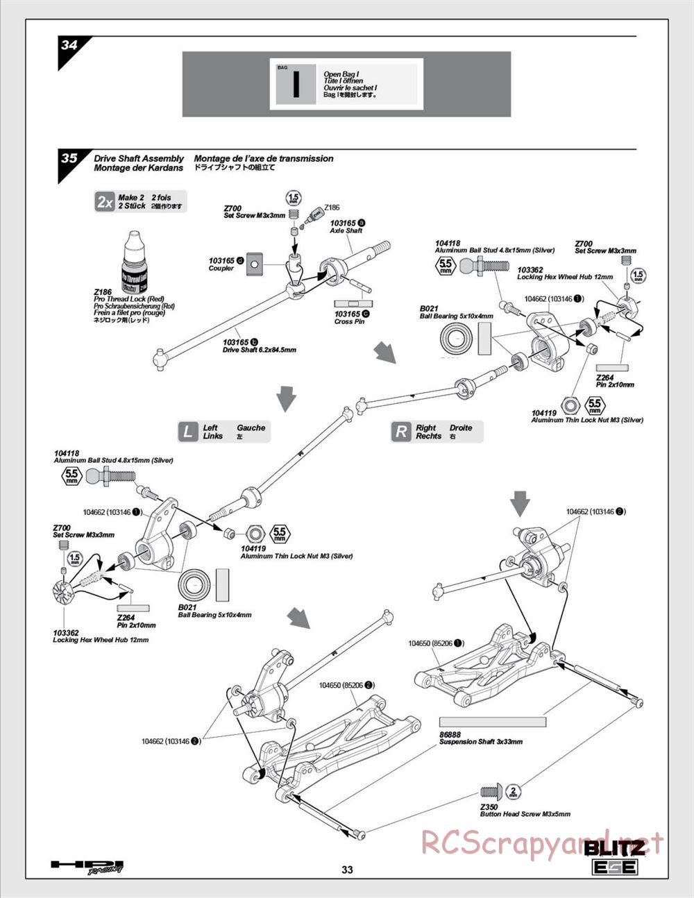 HPI - Blitz ESE - Manual - Page 33