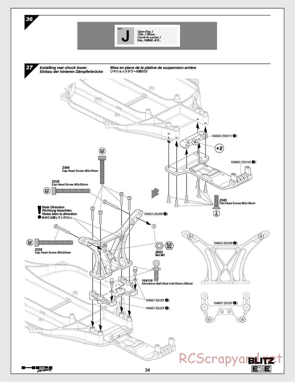 HPI - Blitz ESE - Manual - Page 34