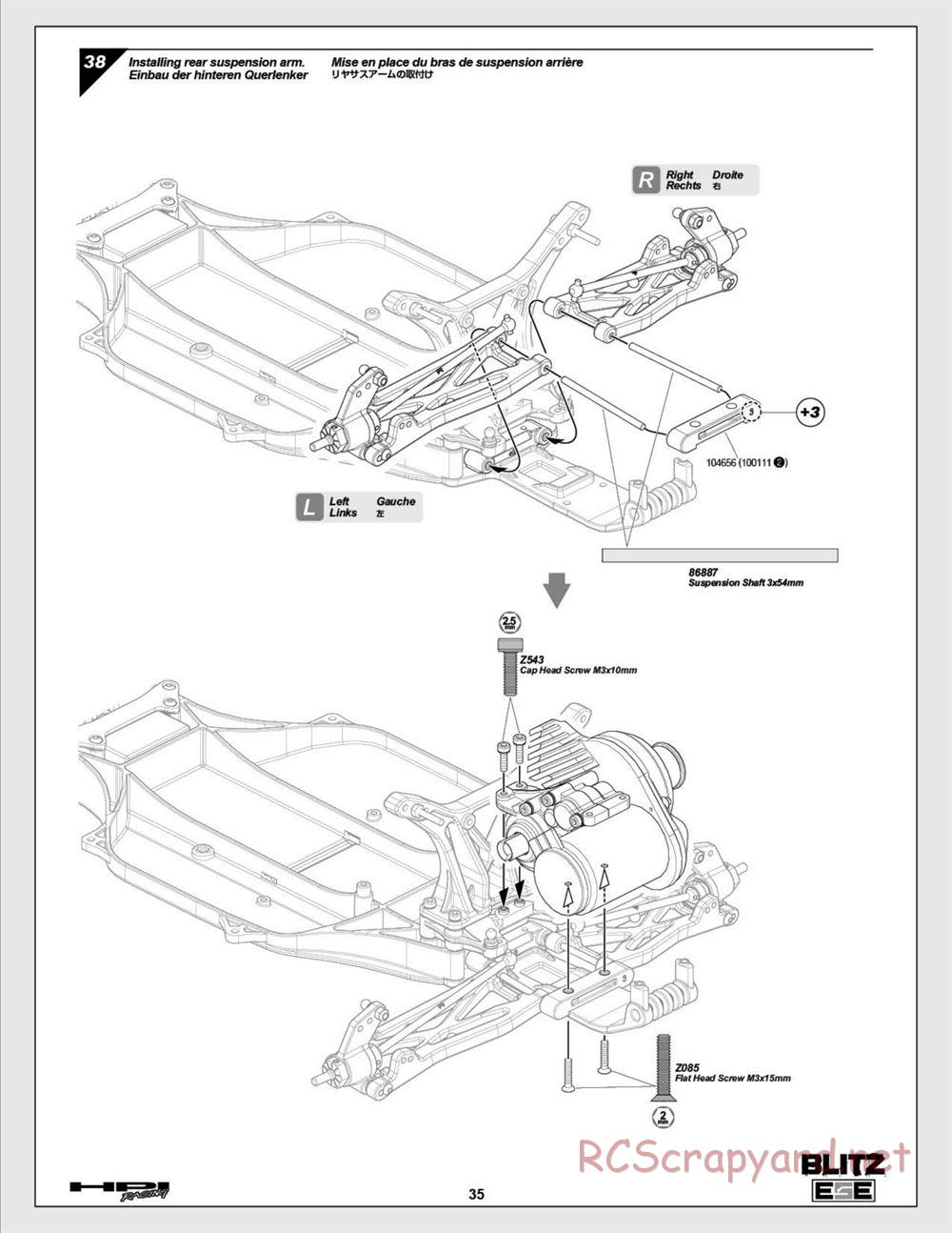 HPI - Blitz ESE - Manual - Page 35