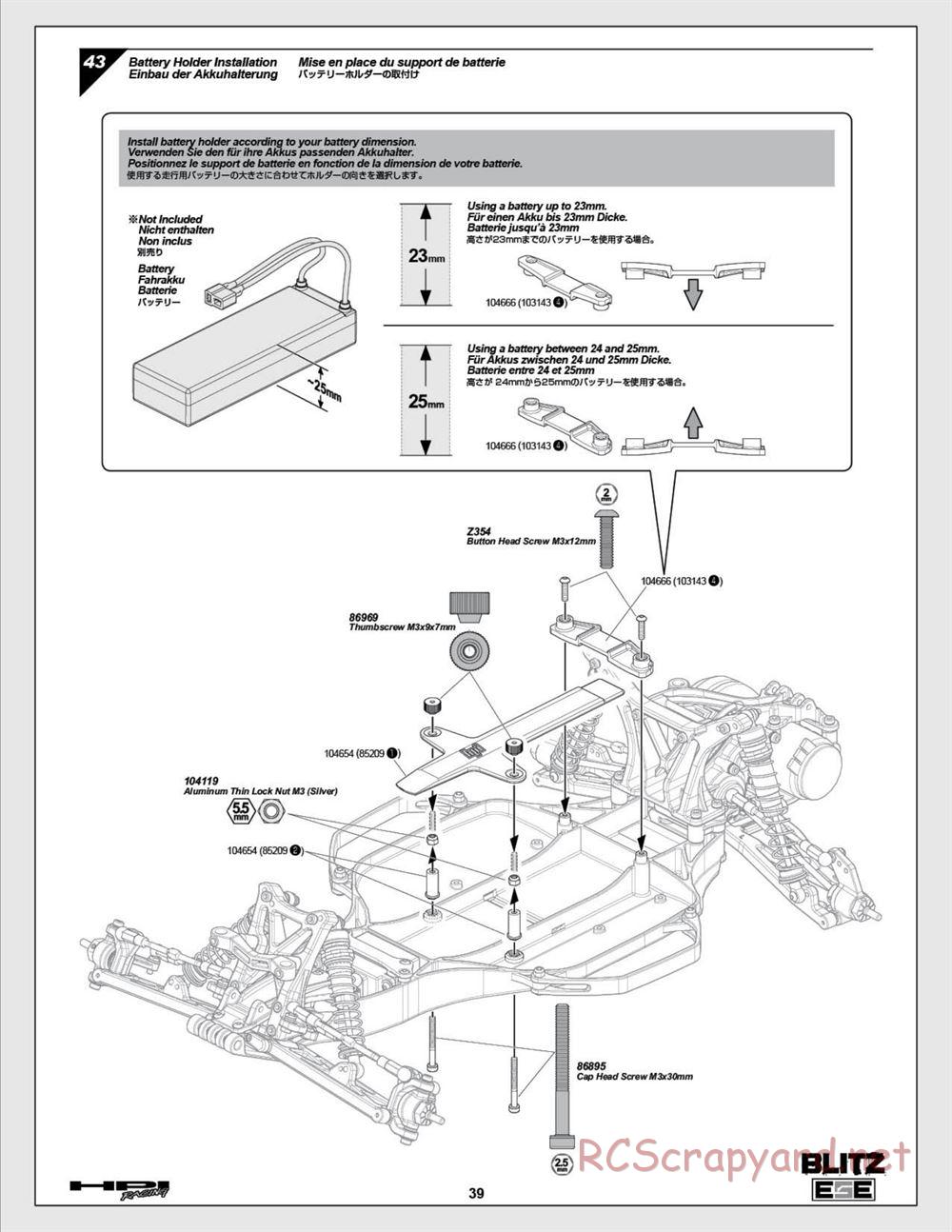 HPI - Blitz ESE - Manual - Page 39