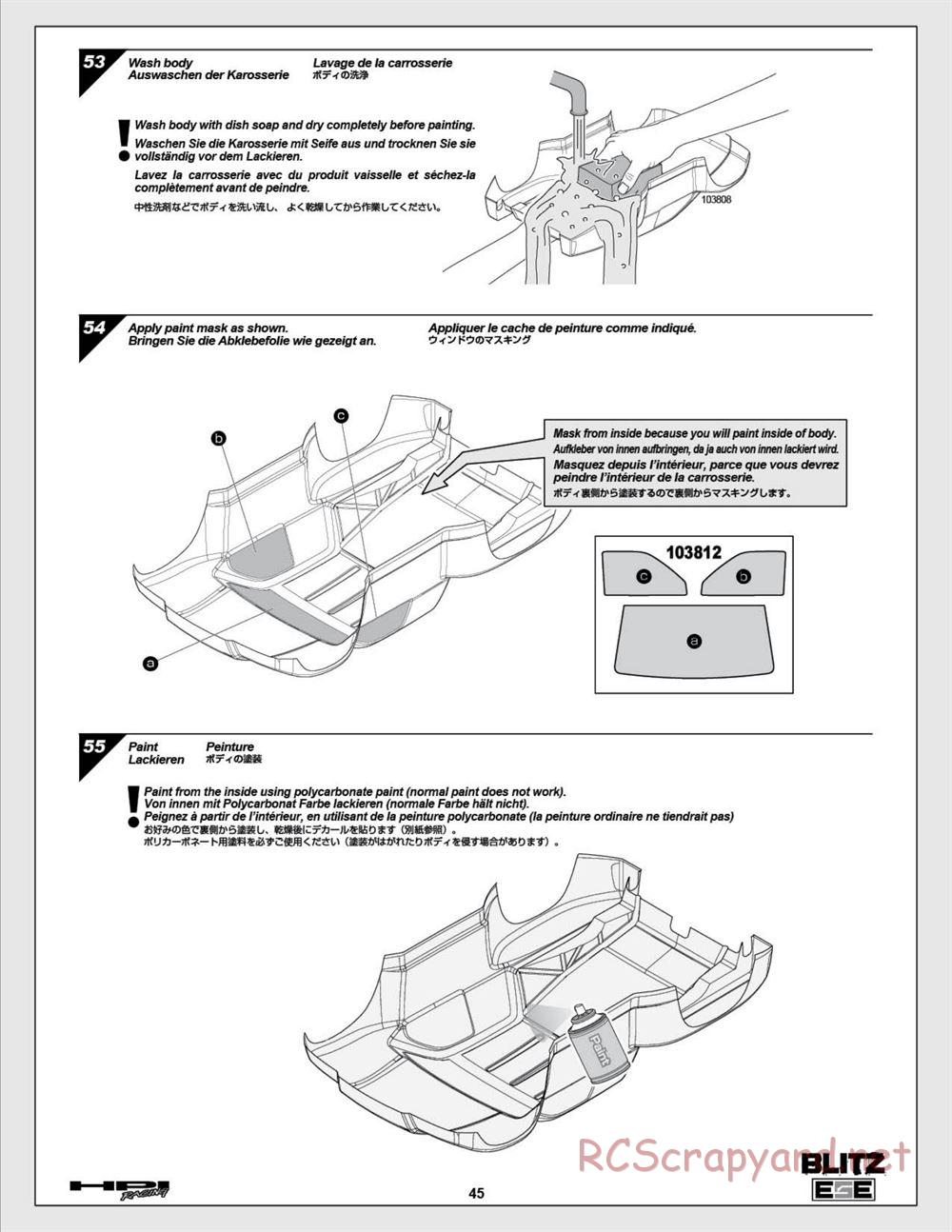 HPI - Blitz ESE - Manual - Page 45