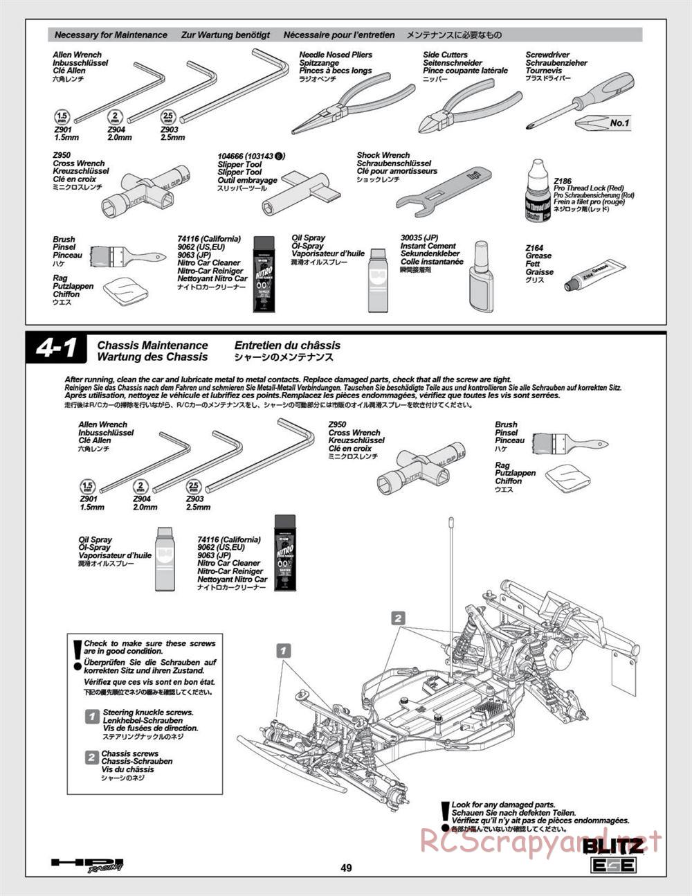 HPI - Blitz ESE - Manual - Page 49