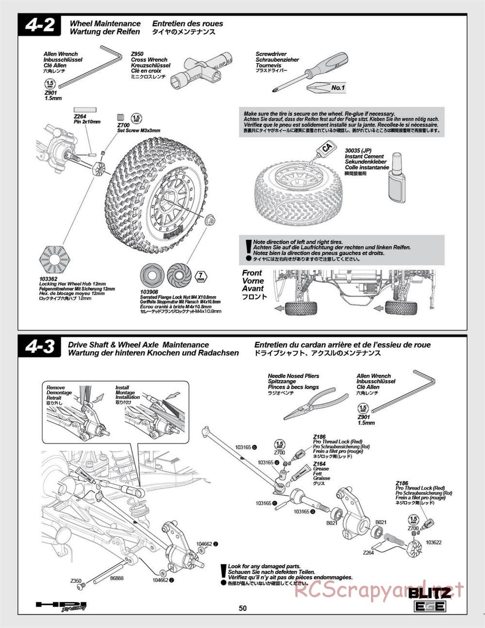 HPI - Blitz ESE - Manual - Page 50