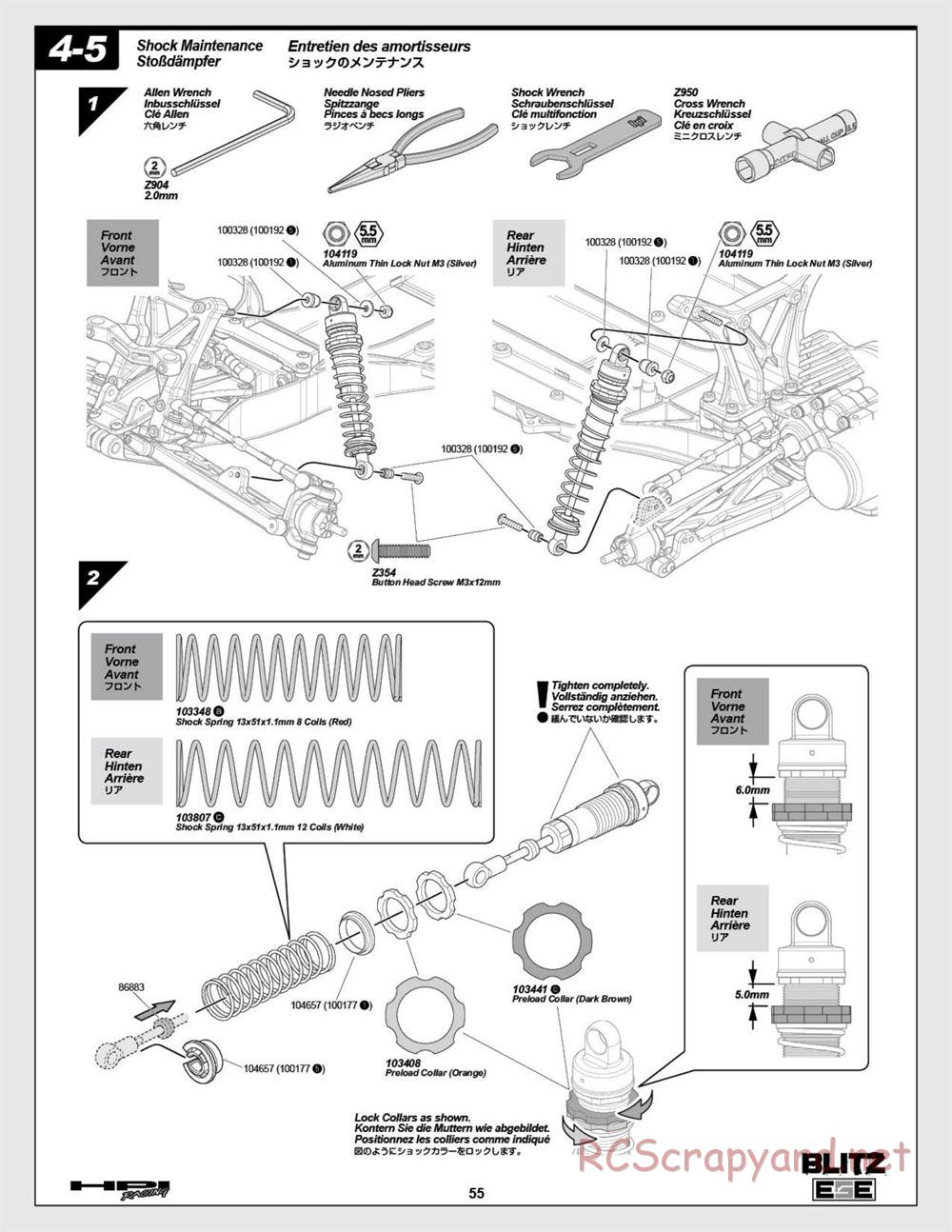 HPI - Blitz ESE - Manual - Page 55