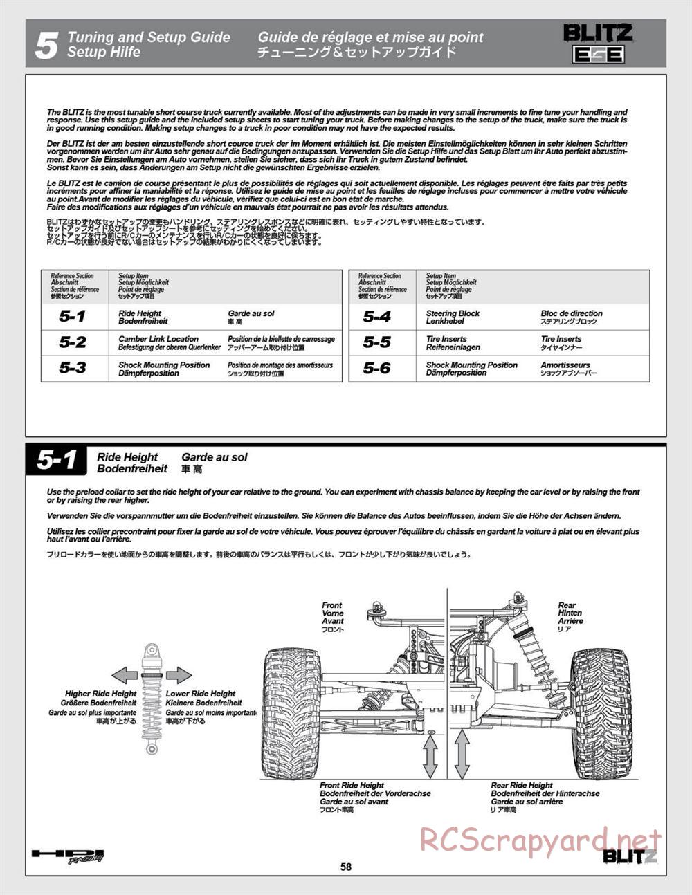 HPI - Blitz ESE - Manual - Page 58