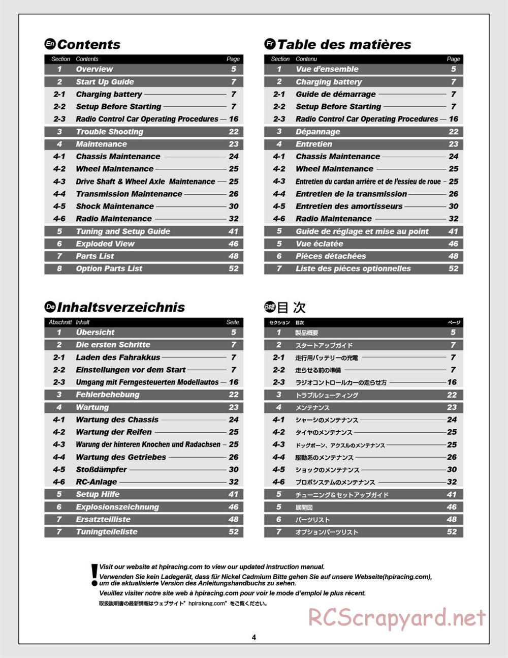 HPI - Blitz Flux - Manual - Page 4