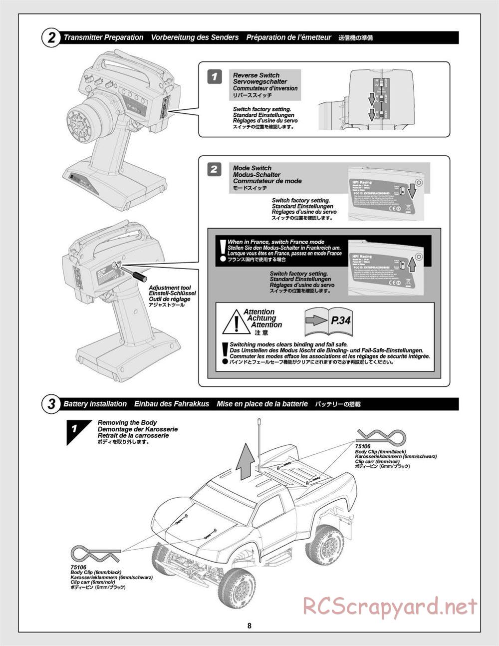 HPI - Blitz Flux - Manual - Page 8