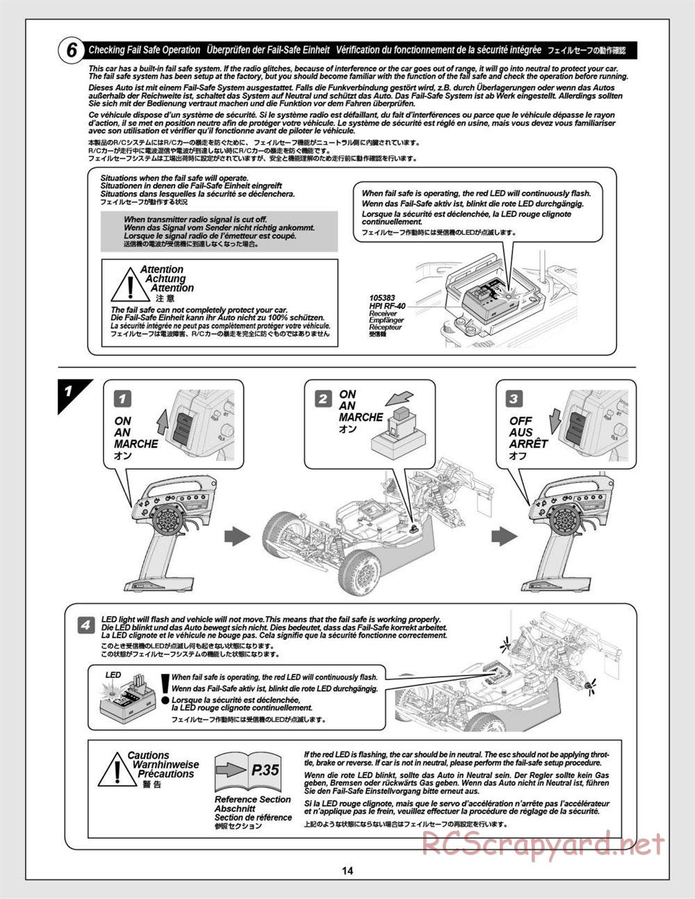 HPI - Blitz Flux - Manual - Page 14