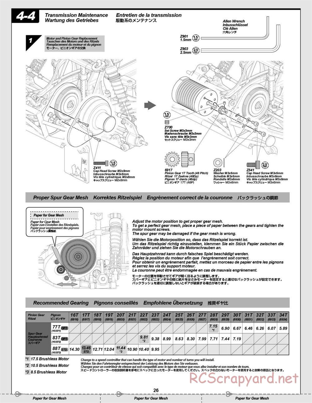 HPI - Blitz Flux - Manual - Page 26