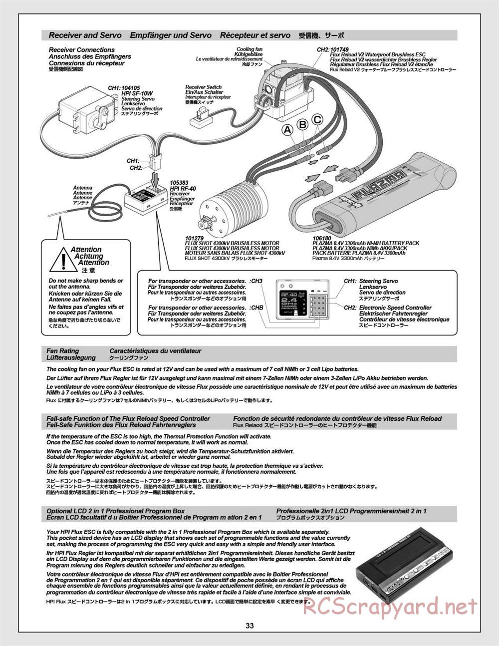 HPI - Blitz Flux - Manual - Page 33