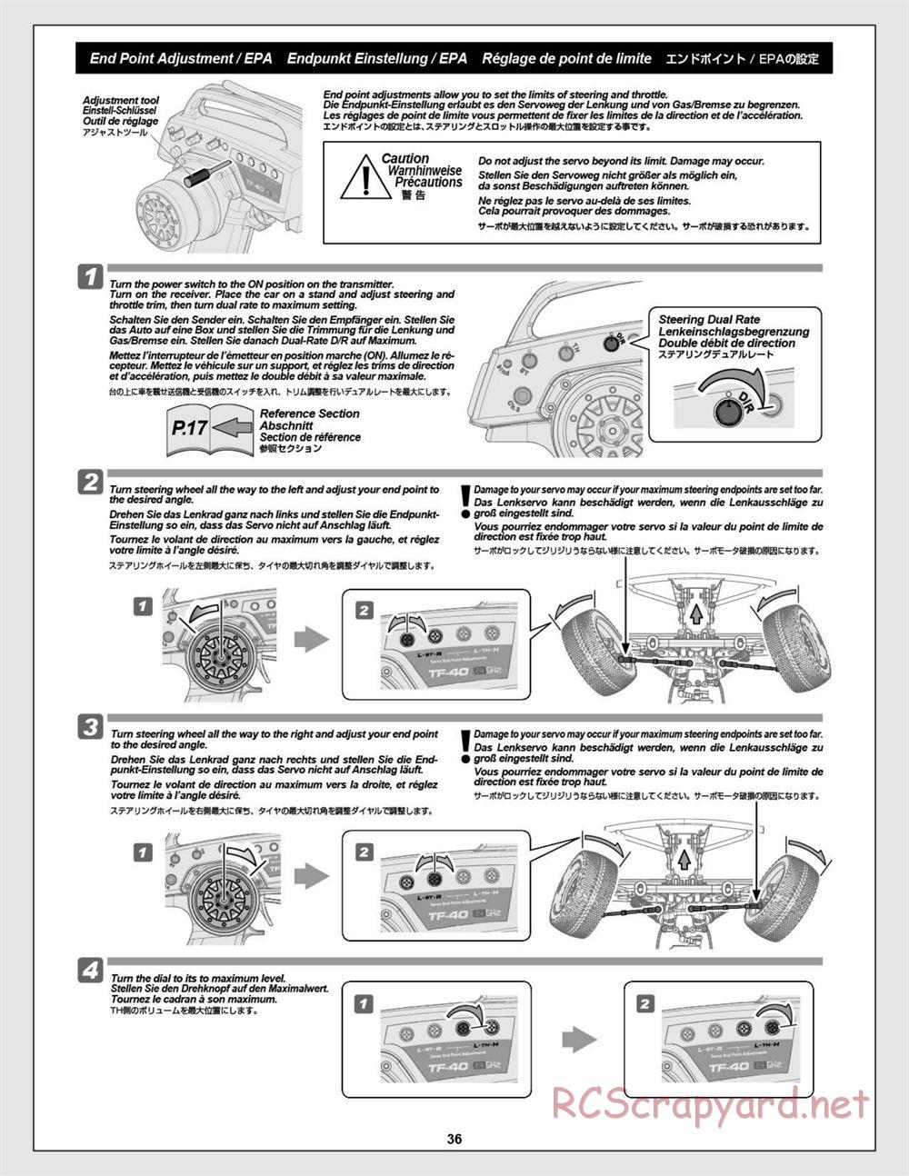 HPI - Blitz Flux - Manual - Page 36