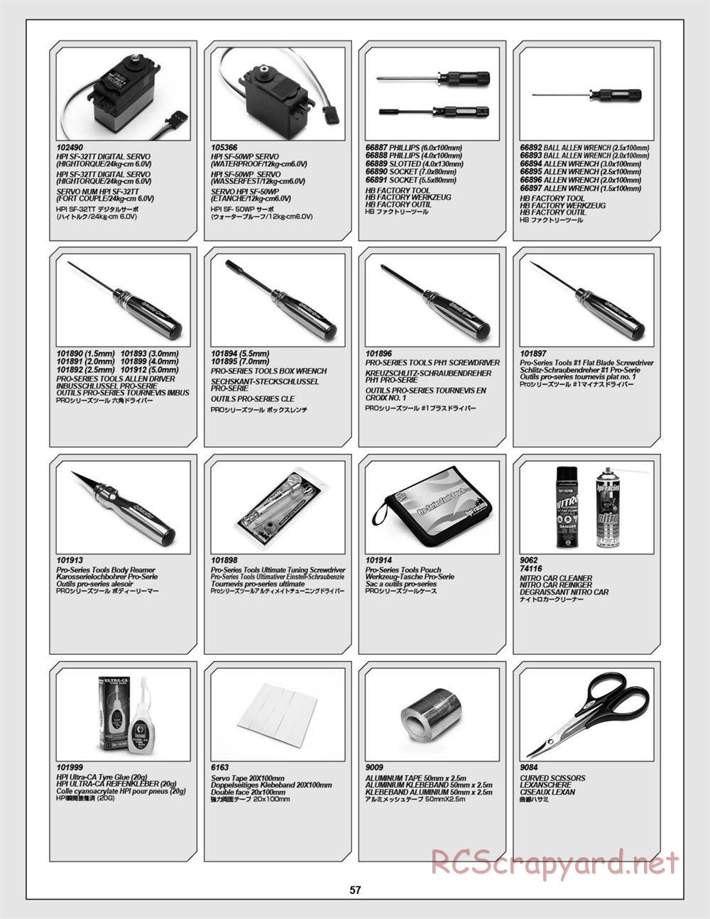 HPI - Blitz Flux - Manual - Page 57