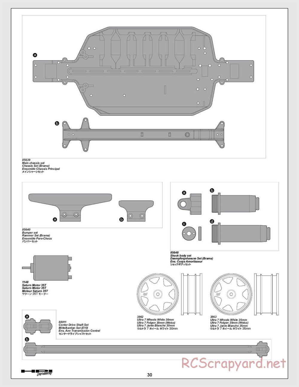 HPI - Brama 10B - Manual - Page 30