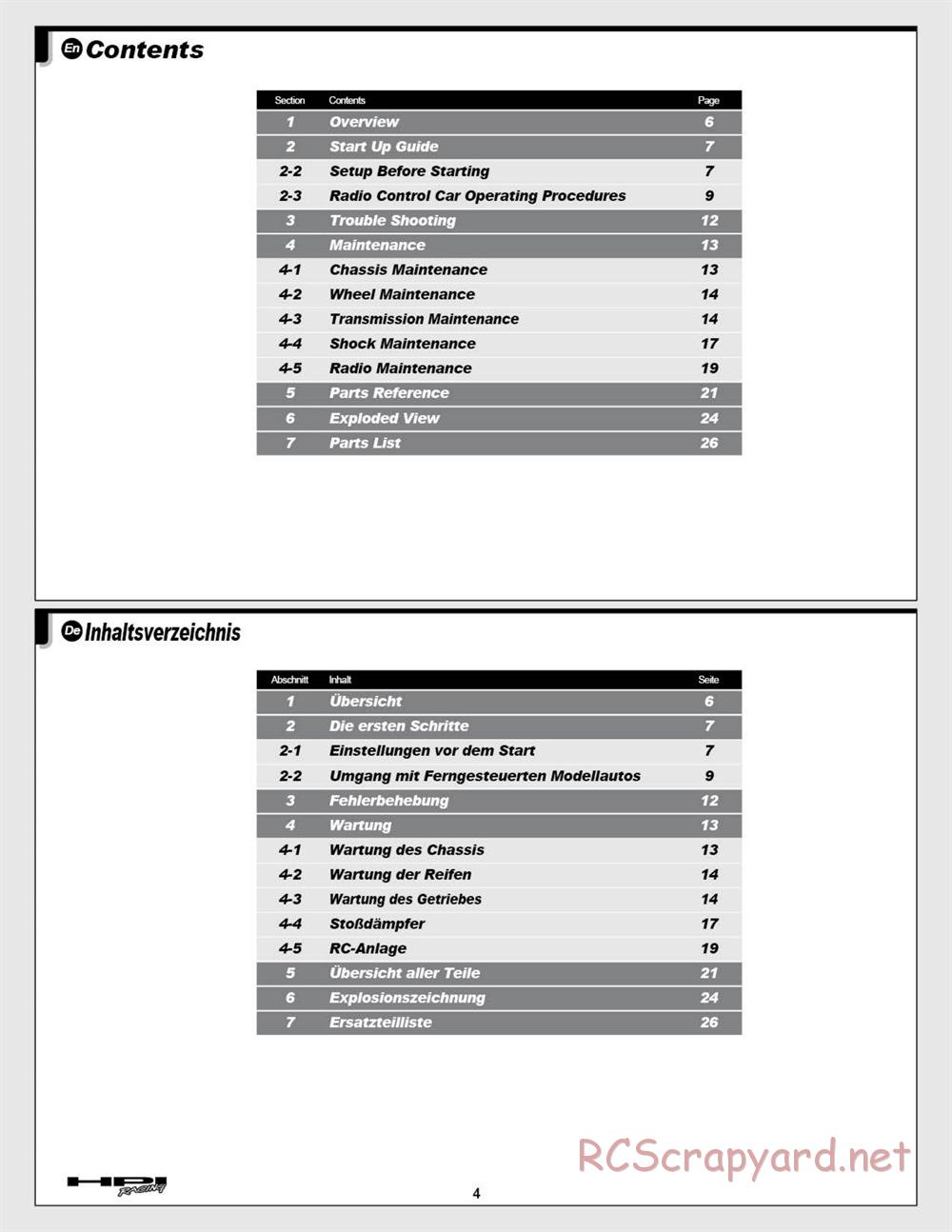 HPI - Brama 18B - Manual - Page 4