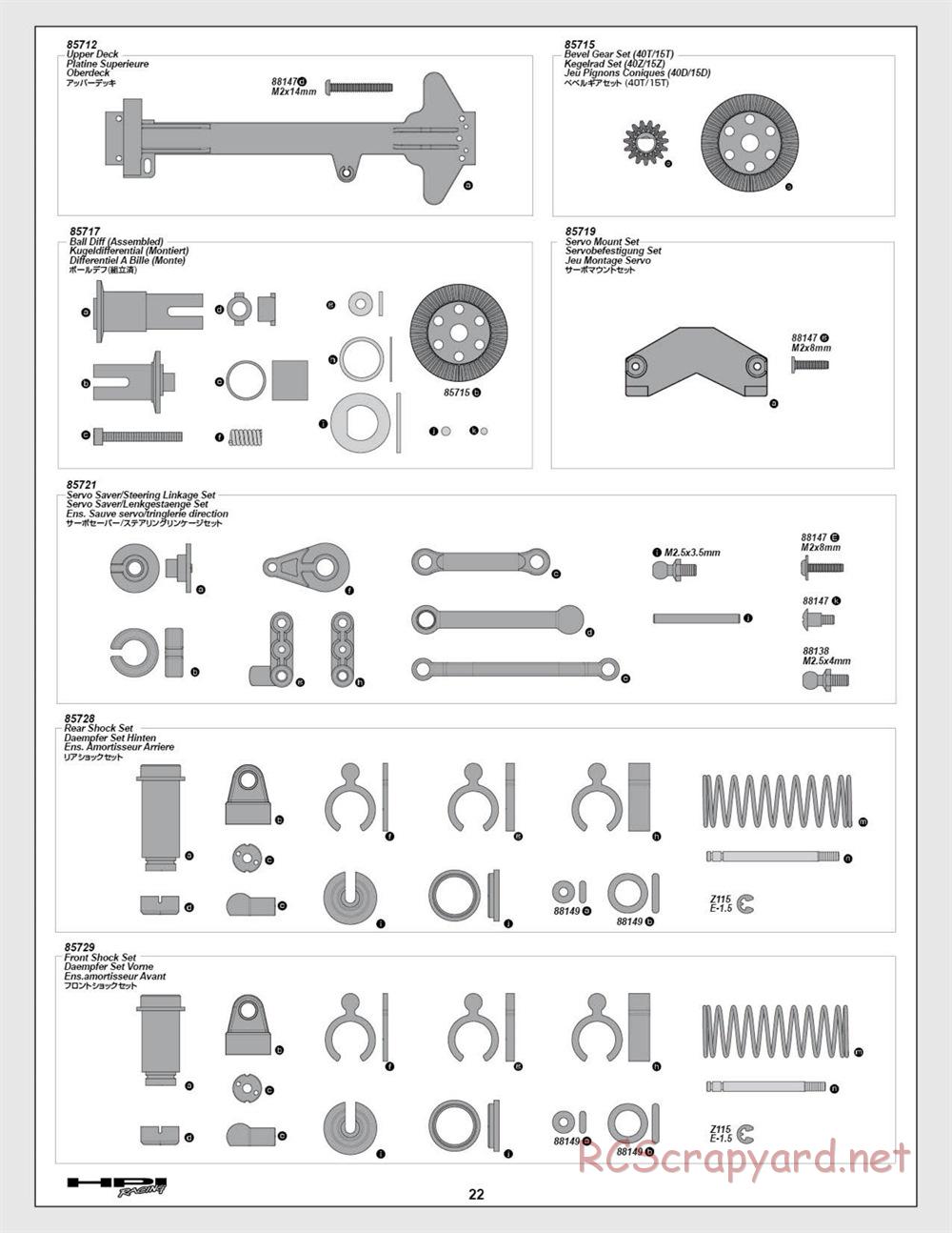 HPI - Brama 18B - Manual - Page 22