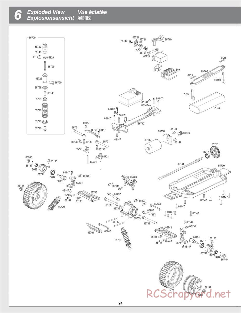 HPI - Brama 18B - Exploded View - Page 24