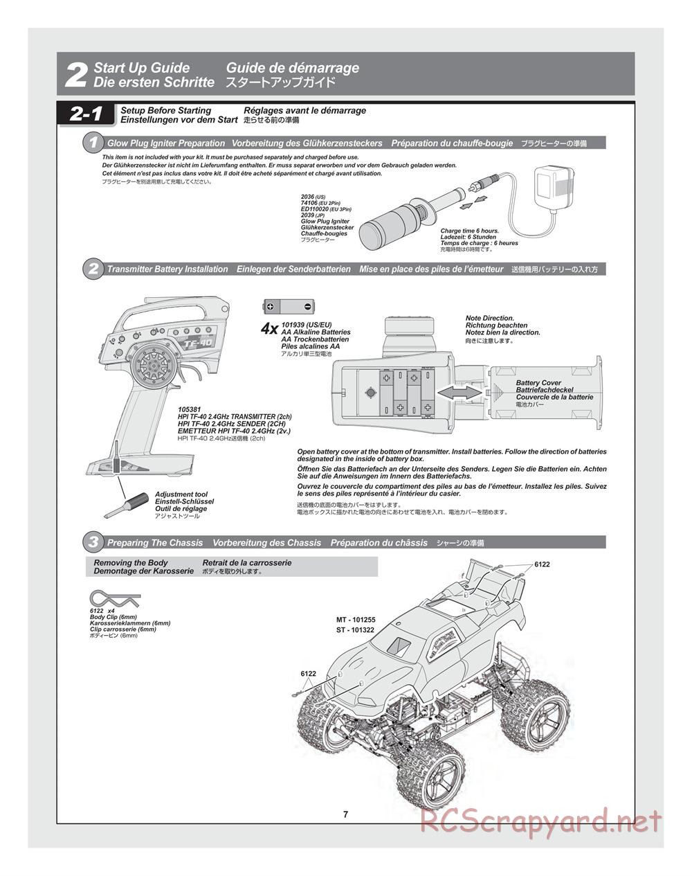 HPI - Bullet ST 3.0 (2011) - Manual - Page 7
