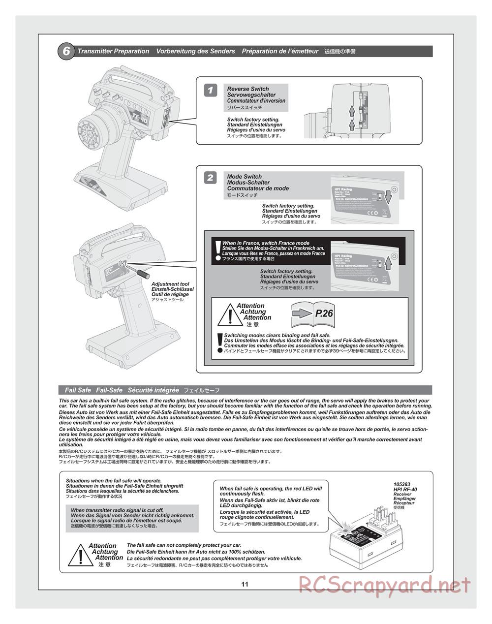 HPI - Bullet ST 3.0 (2011) - Manual - Page 11
