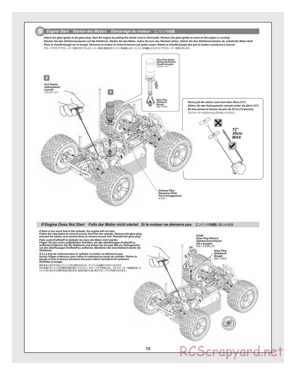 HPI - Bullet ST 3.0 (2011) - Manual - Page 13