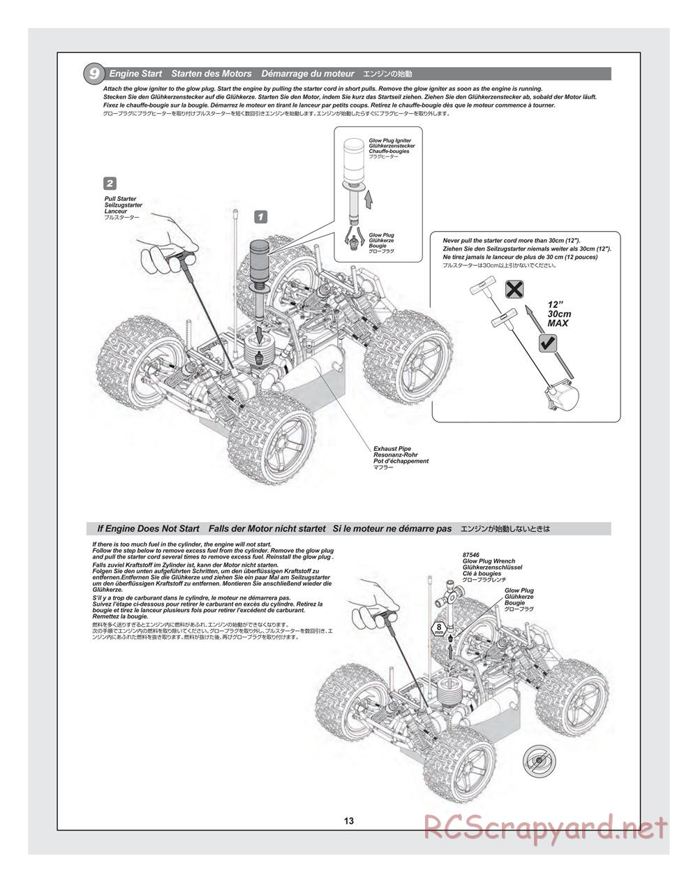 HPI - Bullet MT 3.0 - Manual - Page 13