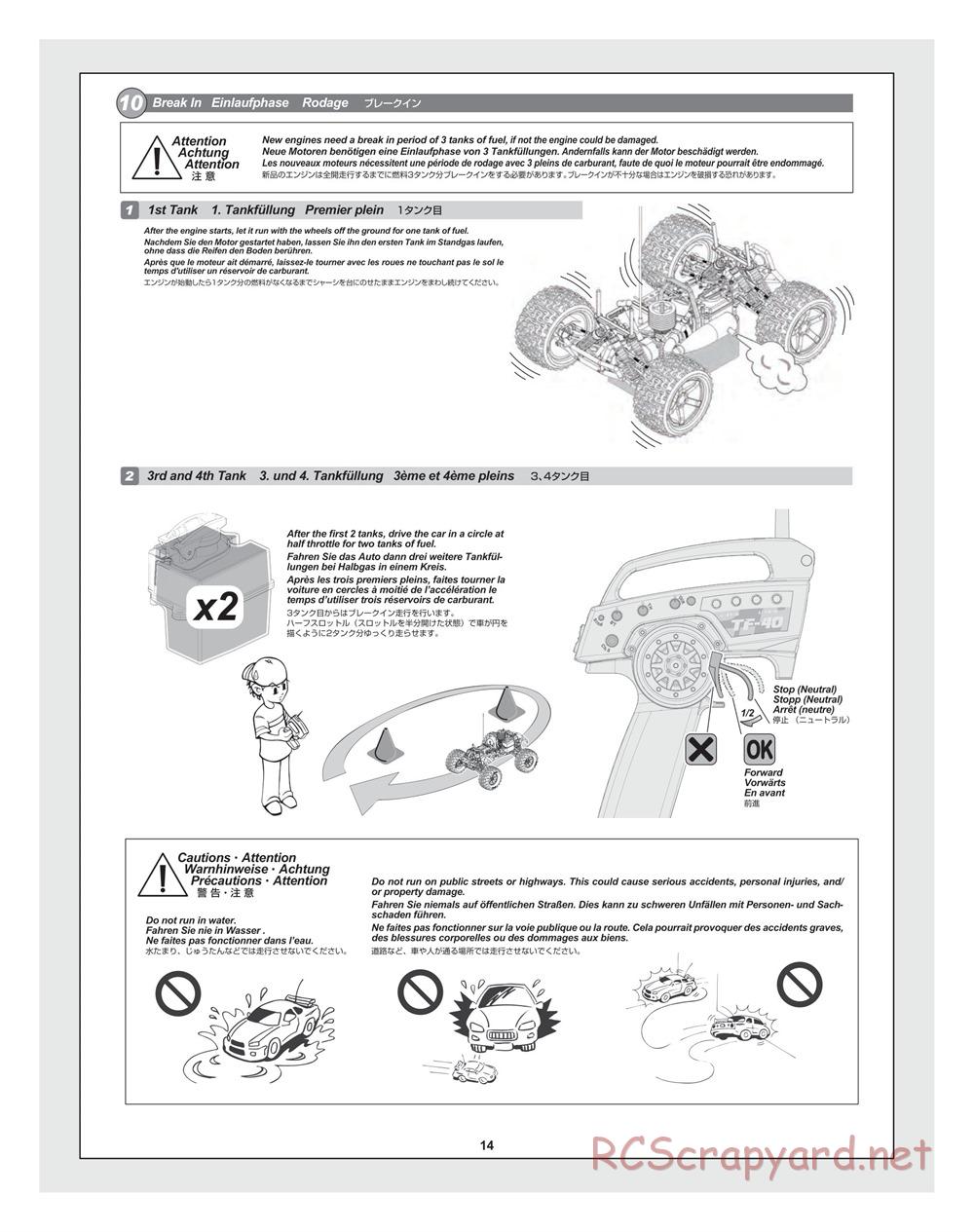 HPI - Bullet ST 3.0 (2011) - Manual - Page 14