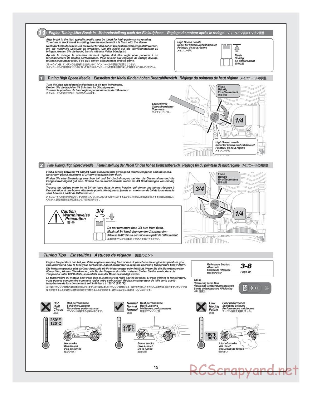 HPI - Bullet ST 3.0 (2011) - Manual - Page 15