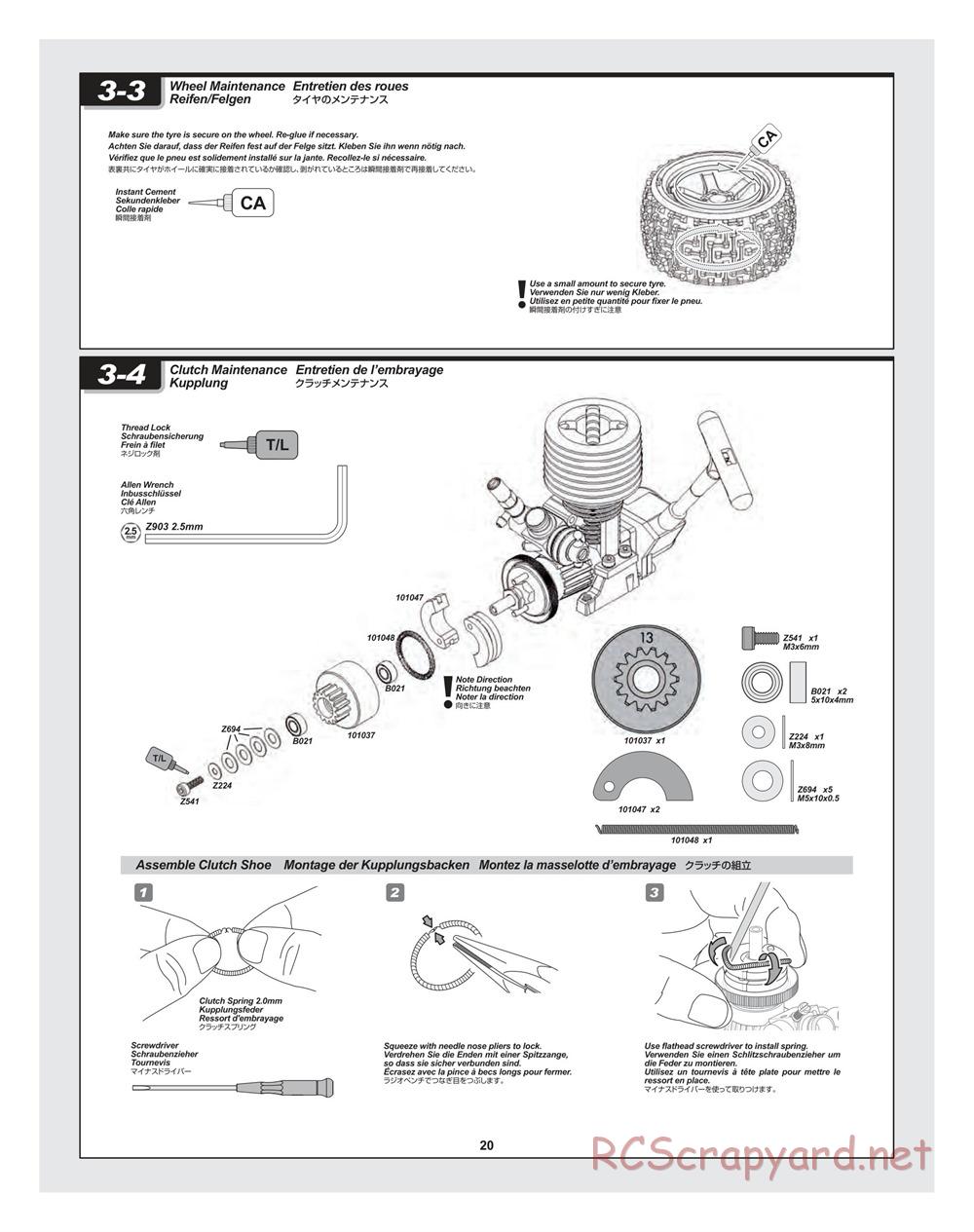 HPI - Bullet ST 3.0 (2011) - Manual - Page 20