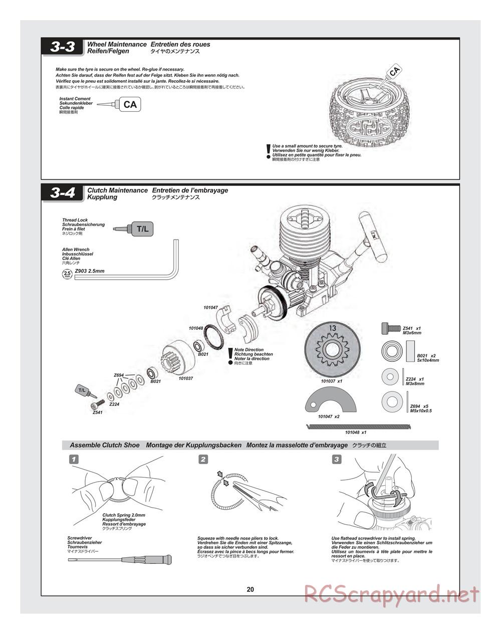 HPI - Bullet MT 3.0 - Manual - Page 20