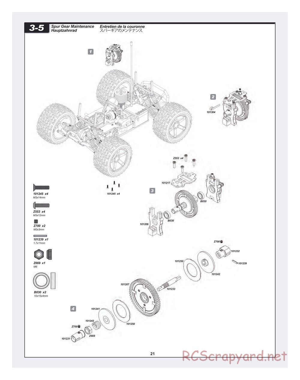 HPI - Bullet MT 3.0 - Manual - Page 21