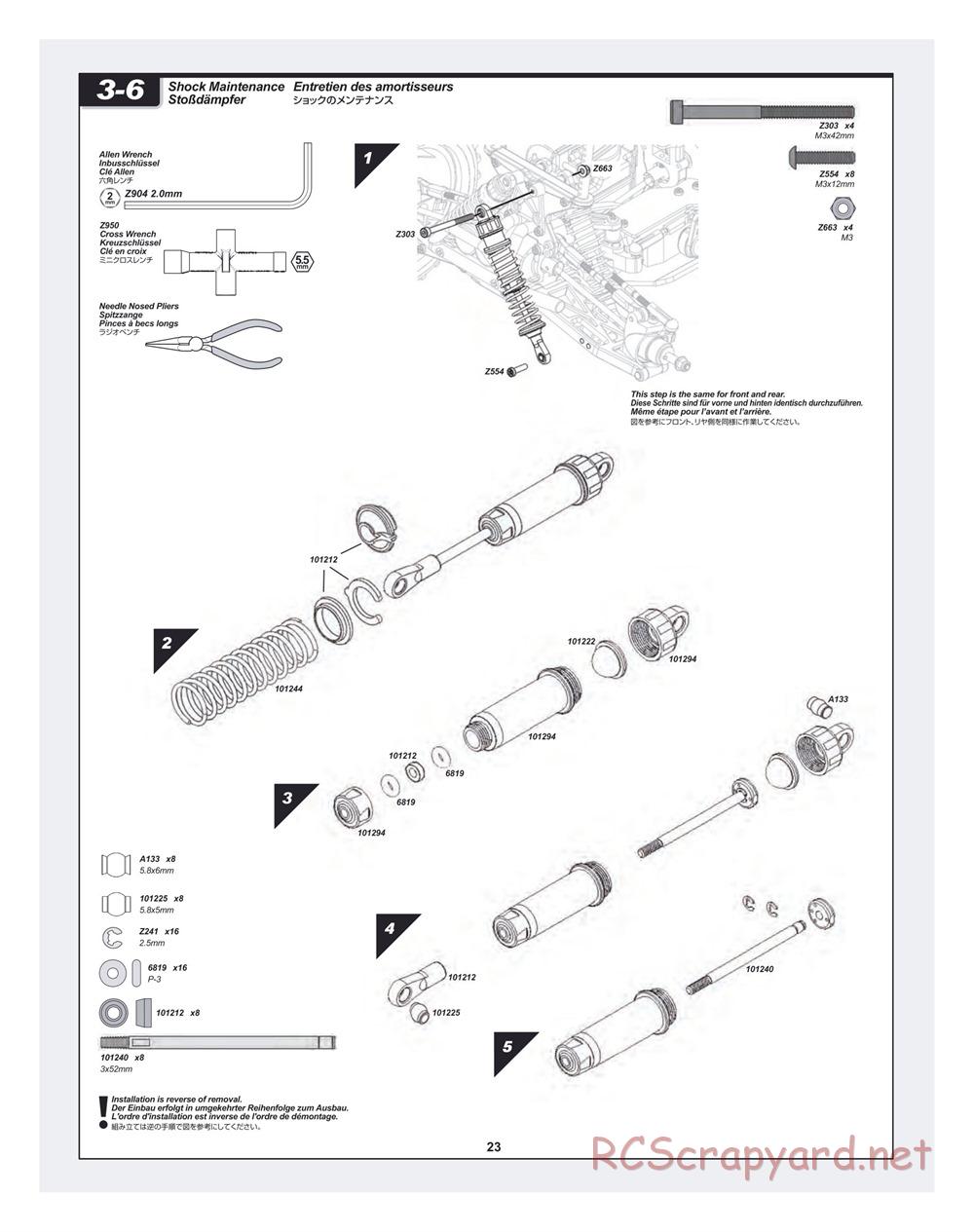 HPI - Bullet MT 3.0 - Manual - Page 23