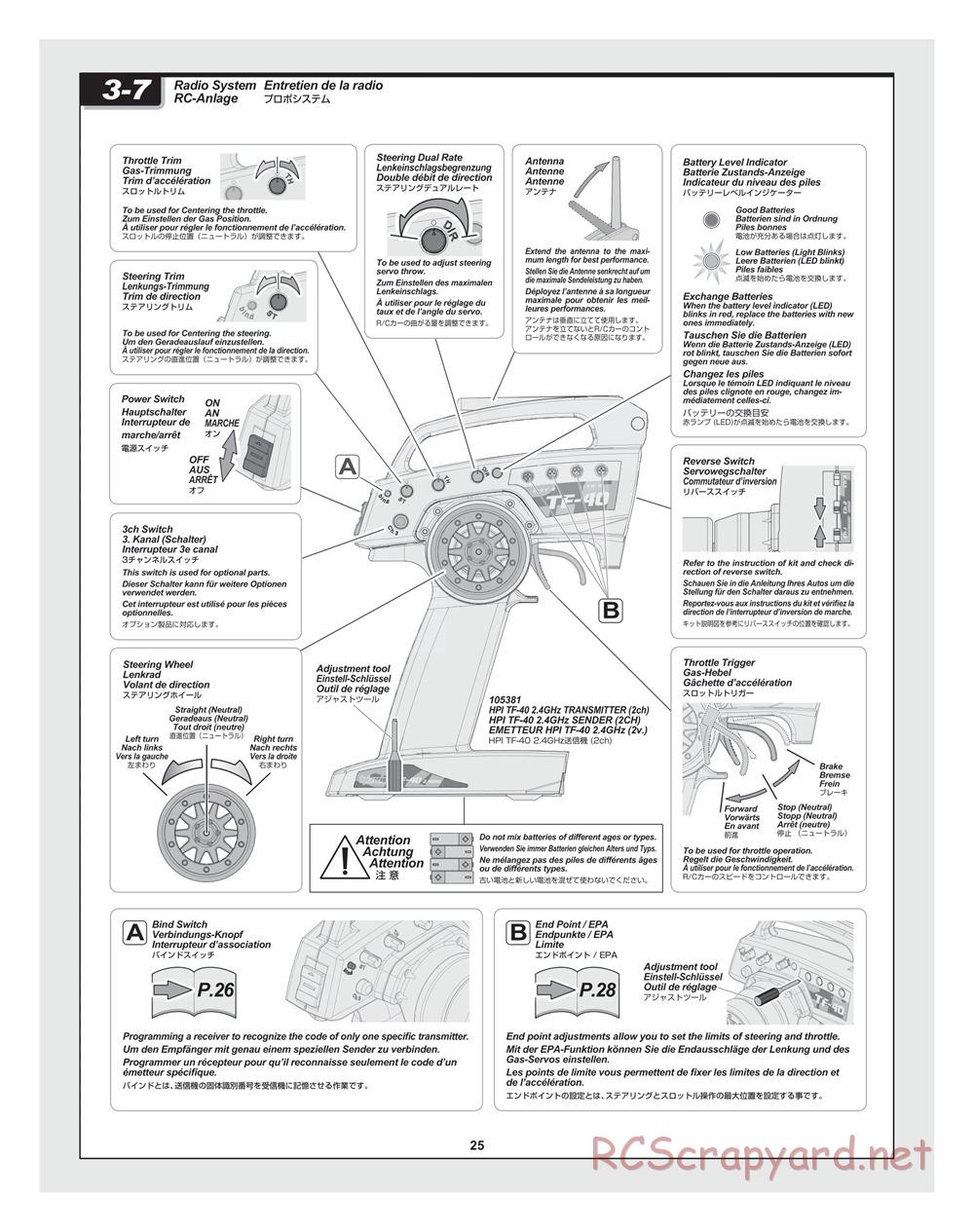 HPI - Bullet ST 3.0 (2011) - Manual - Page 25