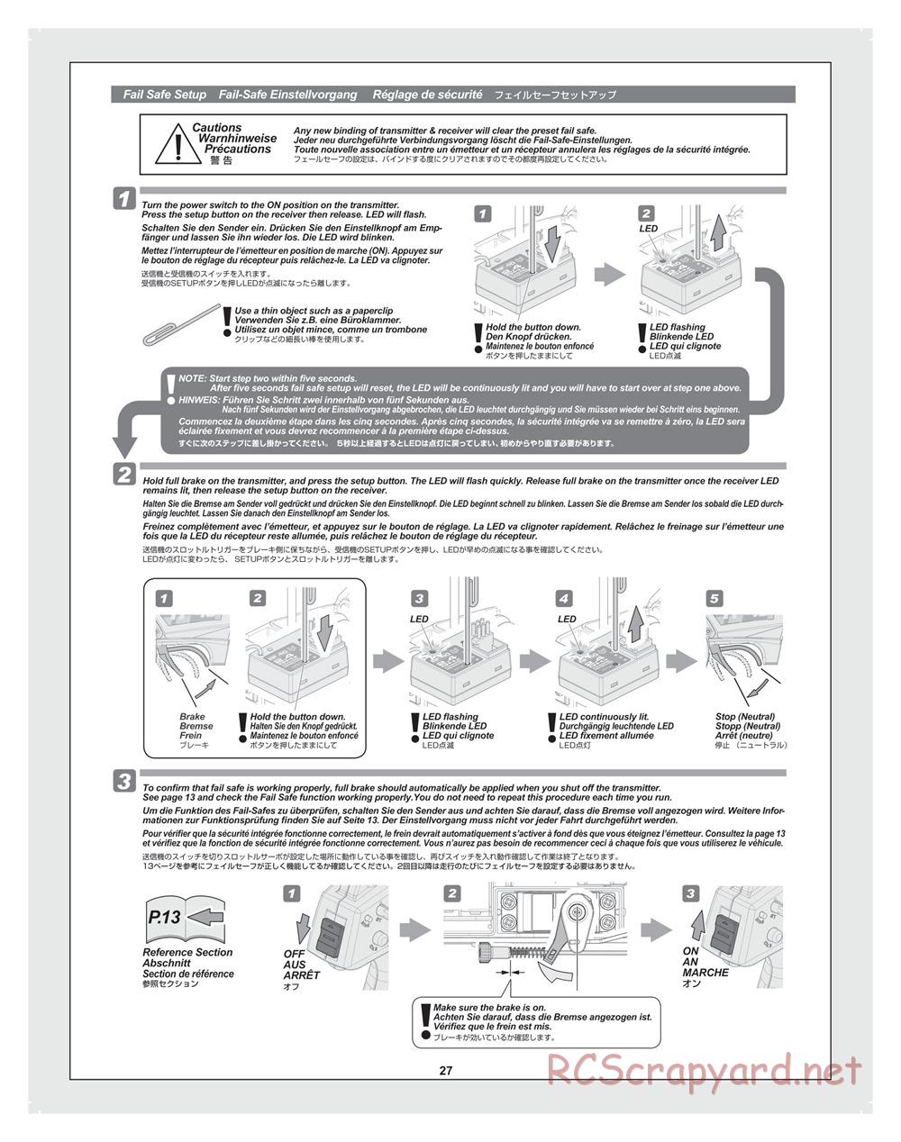 HPI - Bullet MT 3.0 - Manual - Page 27