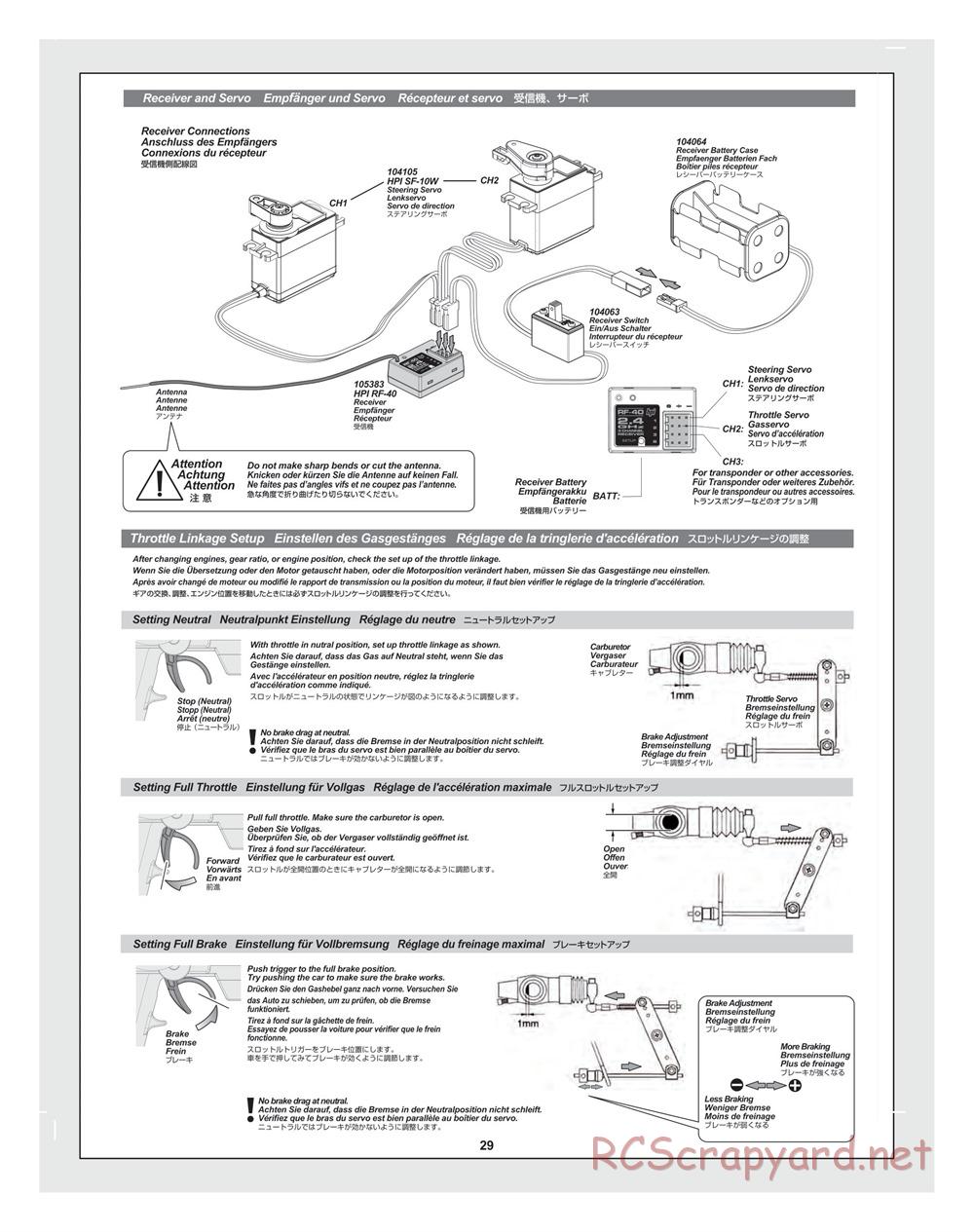 HPI - Bullet ST 3.0 (2011) - Manual - Page 29